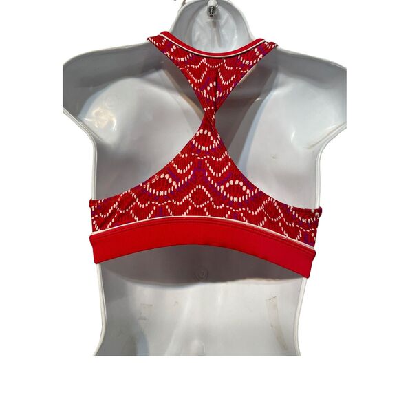 Athleta Womens XXS Cozumel Twist Back Saffron red Padded Bikini Swim Top - Picture 2 of 3